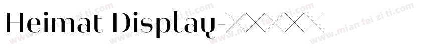 Heimat Display字体转换